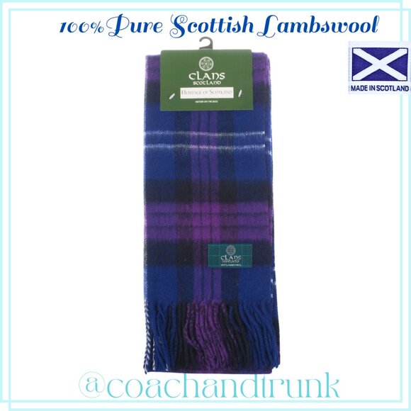 Scarf Quality Lambswool "HERTIAGE OF SCOTLAND TARTAN" Jewel Tone NWT - Picture 5 of 5